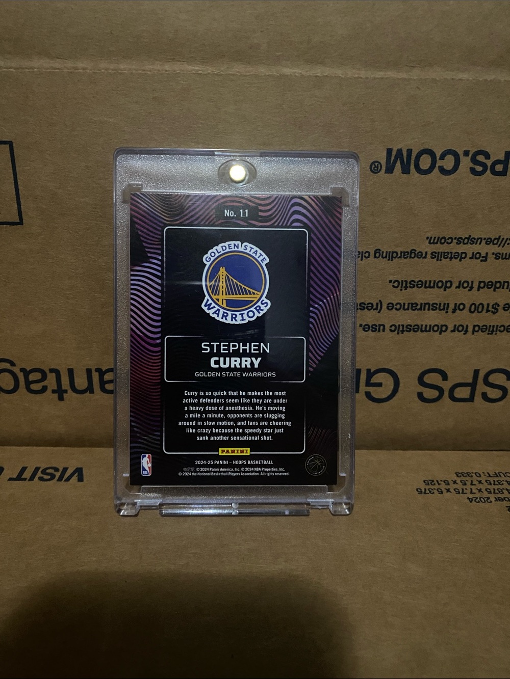 adidas Black Purple Holo Trading Card Display - Picture 2 of 2